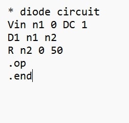 DC non Linear Netlist